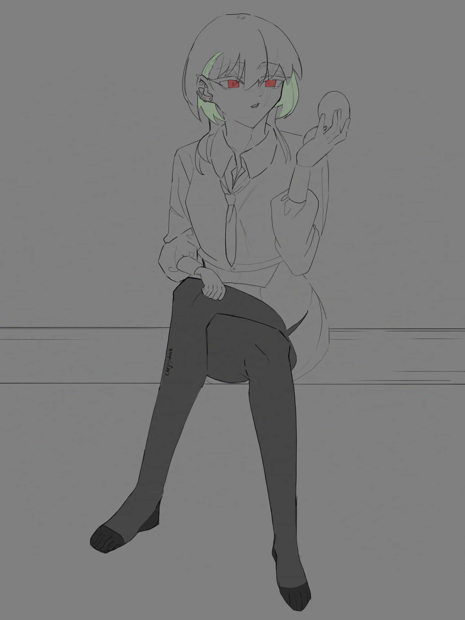 Drawing Scarred Face