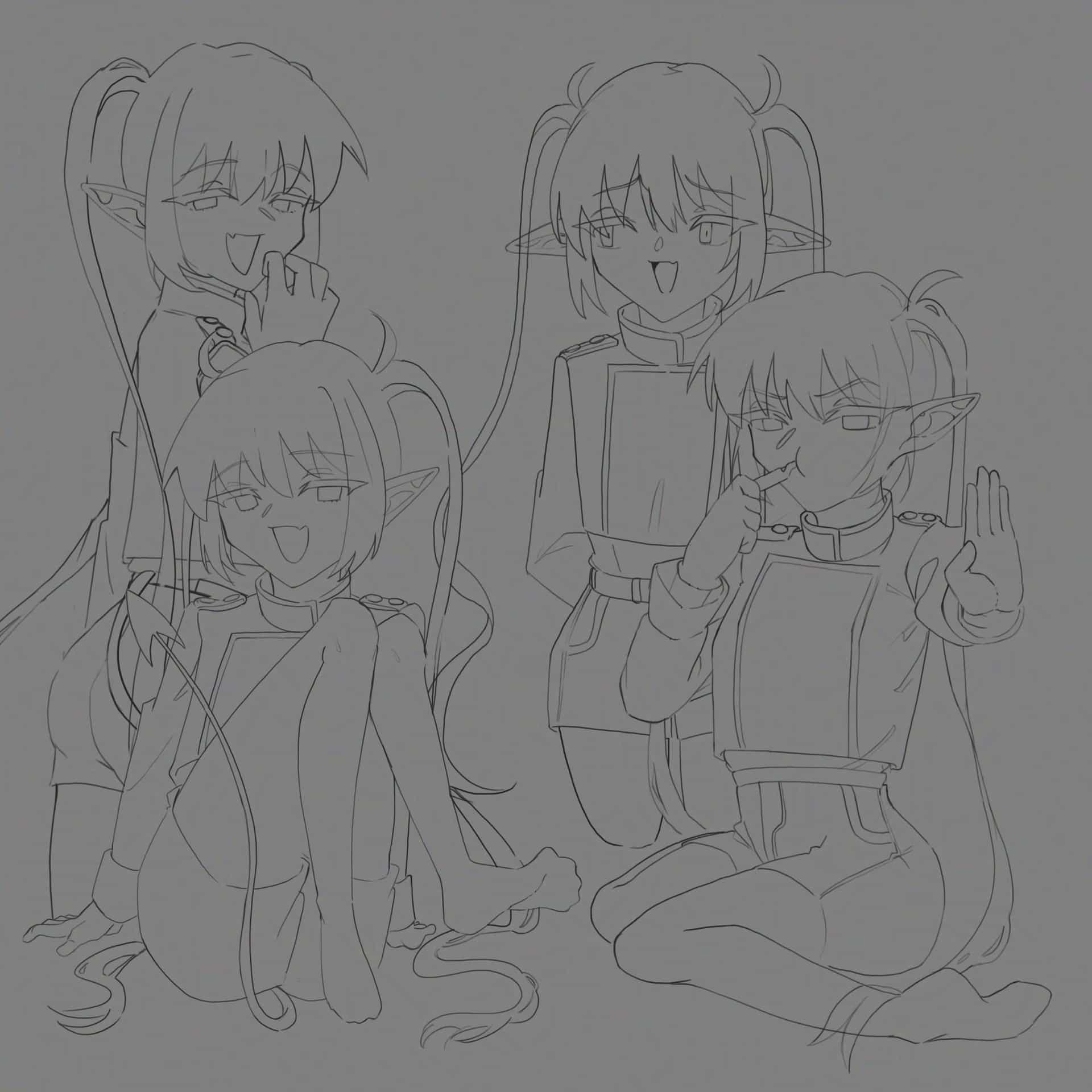 Drawing Tachibana Nozomi Army - Blue Archive [WIP]