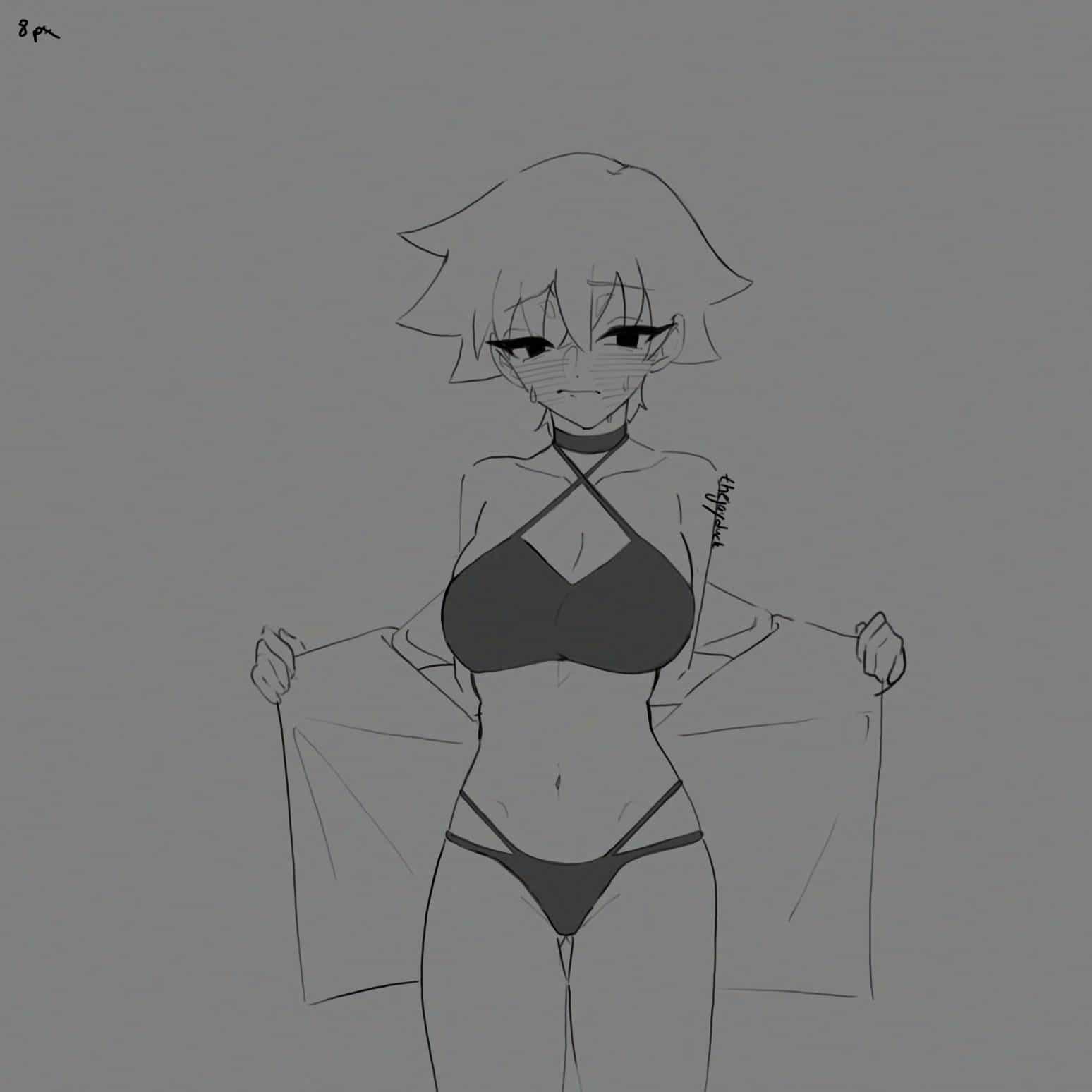 Drawing Swimsuit Tomboy