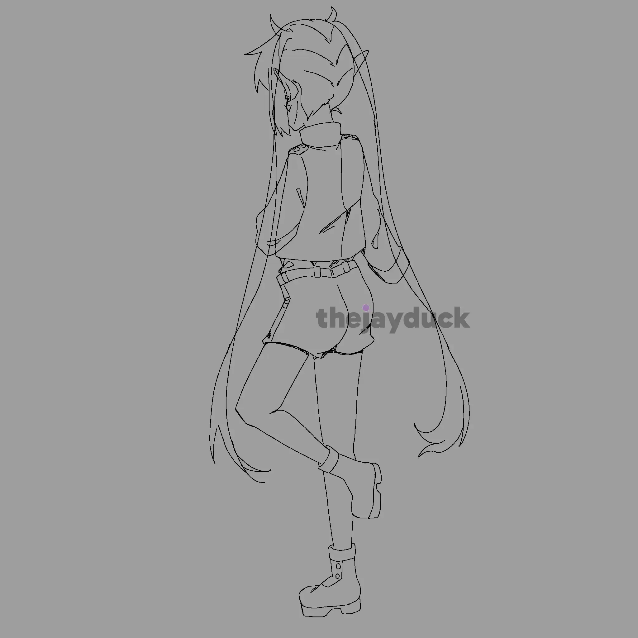Drawing Tachibana Nozomi Turn - Blue Archive