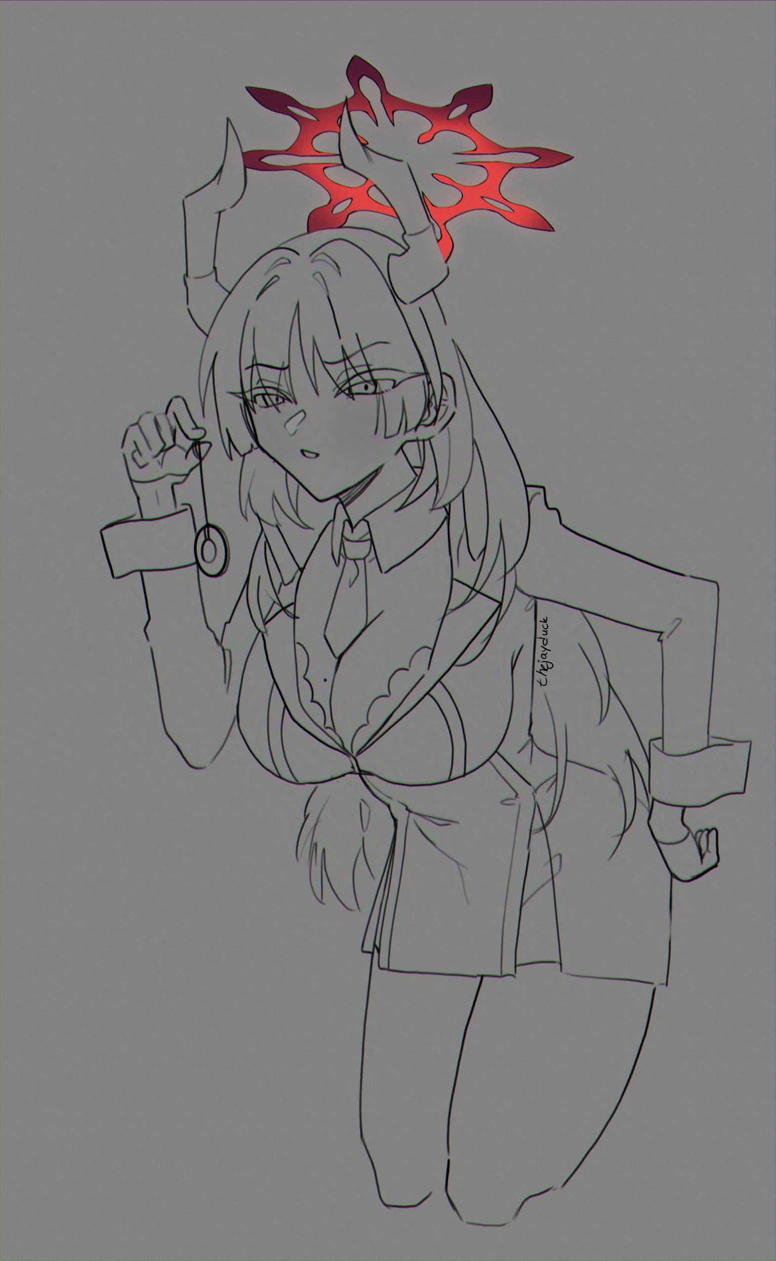 Drawing Satsuki - Blue Archive